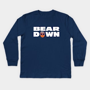 Bear Down - Ditka Chicago Bears Kids Long Sleeve T-Shirt